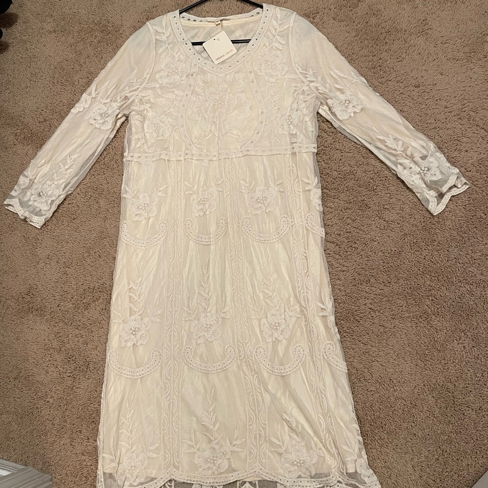 Orange Creek Ivory/Cream Dress